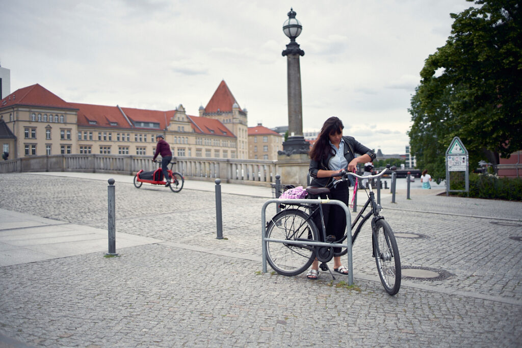 Bruna Silva en el Ebertbrücke