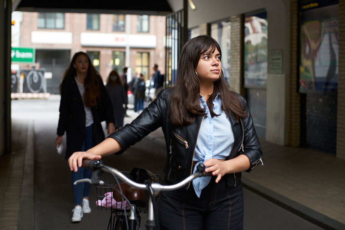 Bruna Silva en Hackesche Höfe